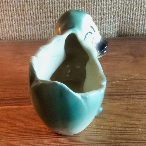 Vintage Shawnee Pottery Small Planter Cute Duck Hatching From Egg - Picture 3 of 6